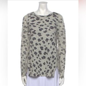 animal print crewneck Rebecca  Taylor sweater